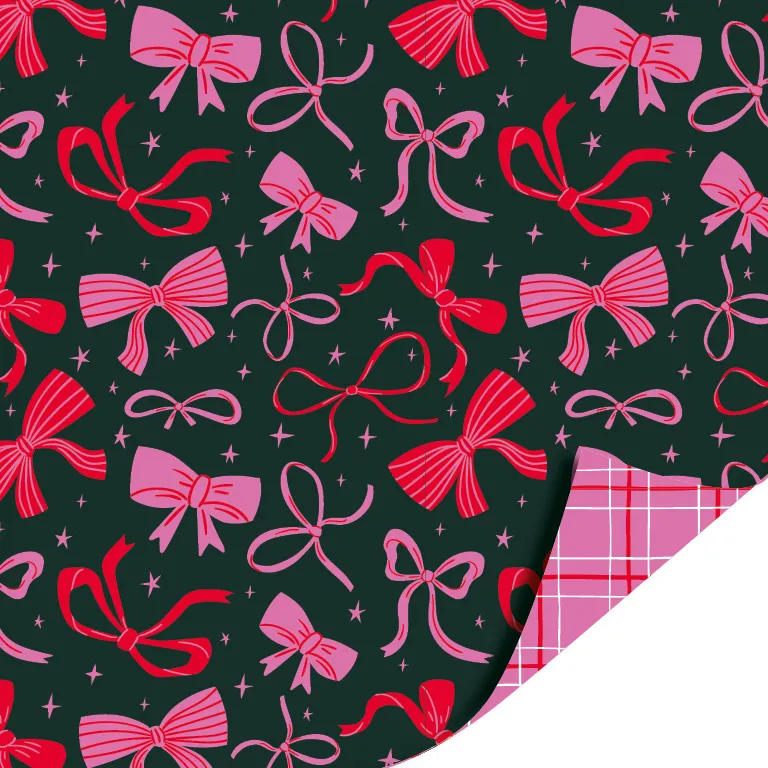 Pink bows party cadeaurol