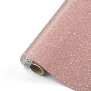 cadeau papier twinkling stars rose